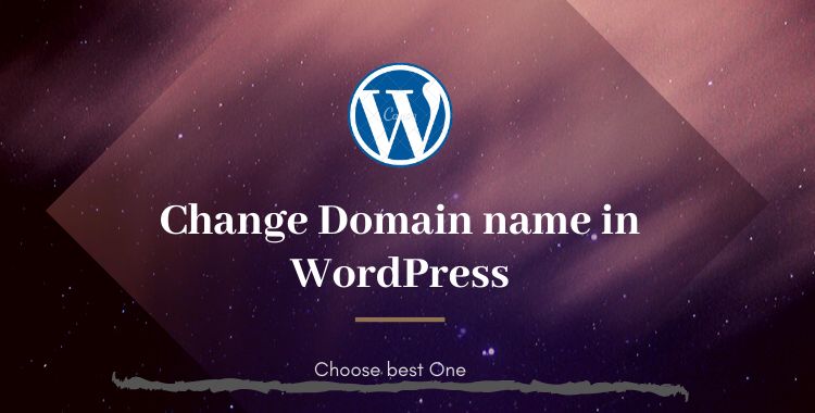 How to change the domain name on WordPress