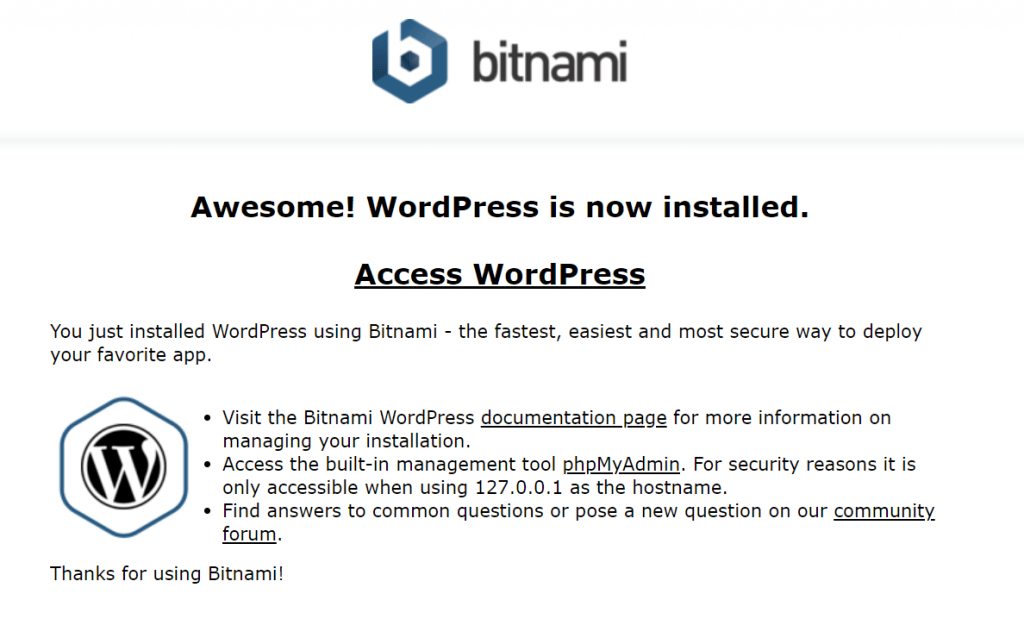 bitnami wordpress for mac