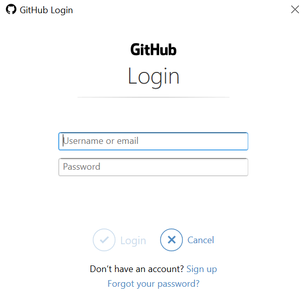 git command line login