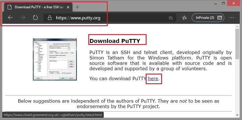 Connect ec2 instance using putty