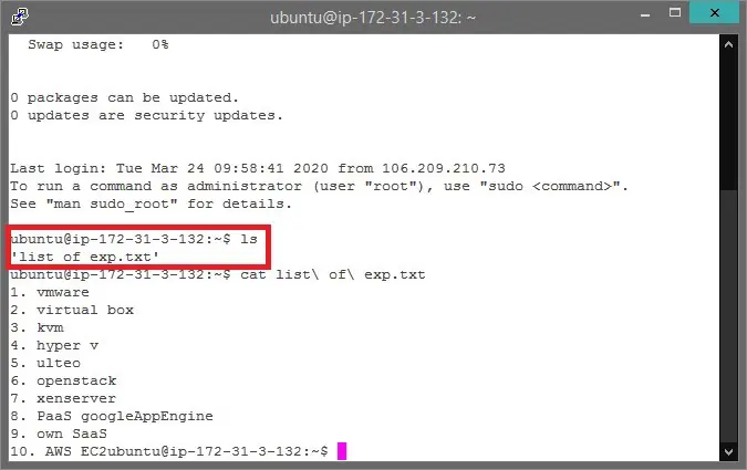 command prompt