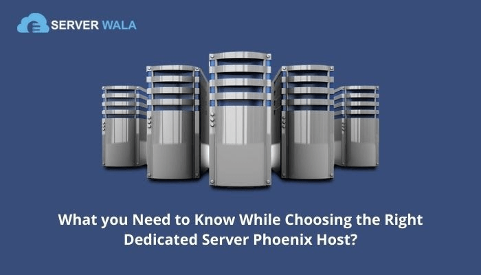 Need to Know While Choosing the Right Dedicated Server Phoenix Host?